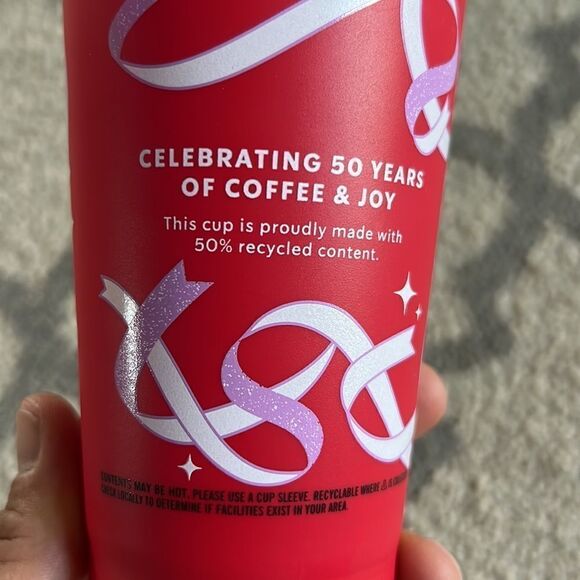 Starbucks Reusable Holiday Red Cup Limited Edition date code says 2013 like new - Picture 4 of 6
